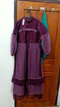 Product Review of RAISHA-Jeehan  Dress/ gamis/ Gaun Pesta Wanita Muslim Untuk  Lebaran, Wisuda, Kondangan full tile  brokat simple tebal dan mewah from t**0 0