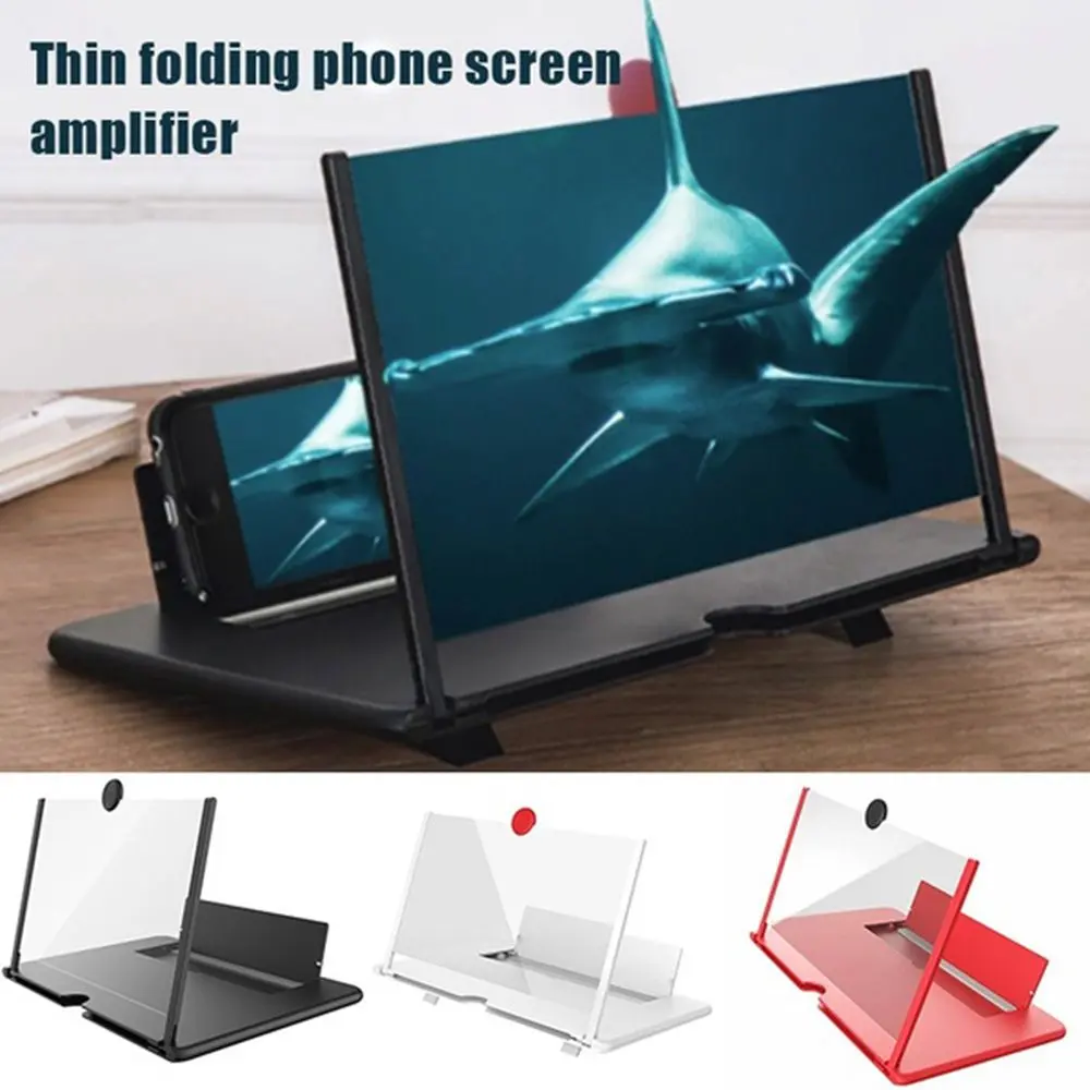 Máy Phóng To Phim Gấp 3D HD, Giá Đỡ Chiếu, Giá Đỡ Điện Thoại Di Động, Bộ Khuếch Đại Màn Hình, Kính Lúp