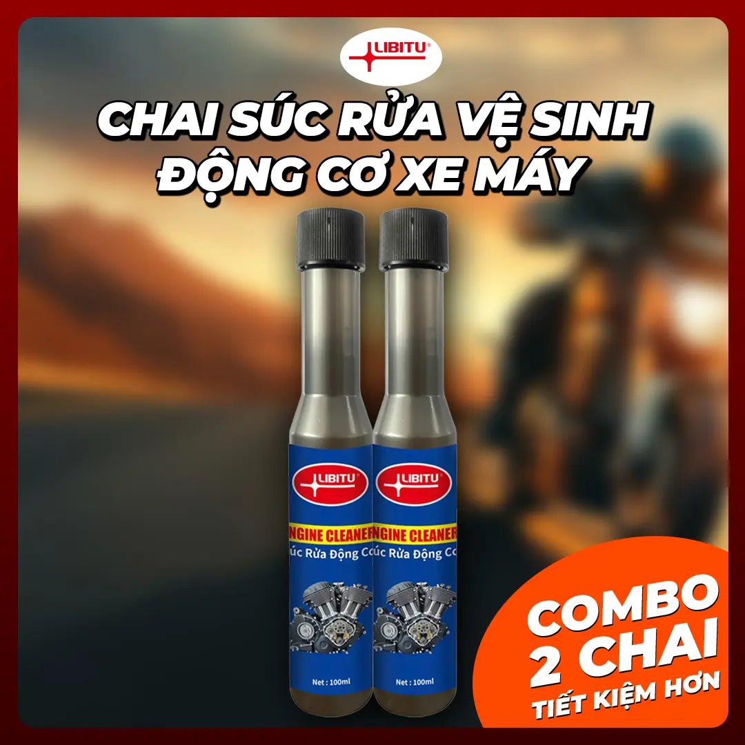 Combo 2 Chai Súc Rửa Vệ Sinh Động Cơ Bảo Vệ Động Cơ Xe LIBITU (100ml) Cải Thiện Công Suất Động Cơ Và Giúp Xe Vận Hành Êm Hơn