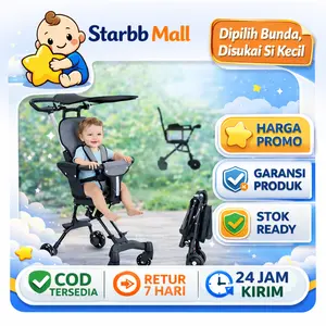 【COD】stroller for baby lightweight Foldable Stroller for Baby Boy&Girl two-way hand push for Toddler