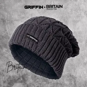 GRIFFIN Topi Kupluk Pria Dewasa Rajut Distro Keren Original Britain