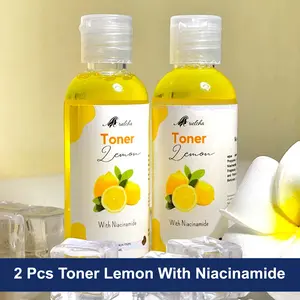2 Pcs Toner Glowing Wajah Ekstrak Lemon Original BPOM With Niacinamide - Pencerah