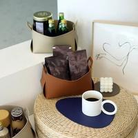 Gambar KKOOM Foldable Leather Basket • Keranjang Kulit Lipat Foldable Leather Basket • Keranjang Kulit Lipat • Organizer Box Tempat Penyimpanan Barang Serbaguna - black, large dari KKOOM Indonesia Kota Administrasi Jakarta Barat 5 Tokopedia