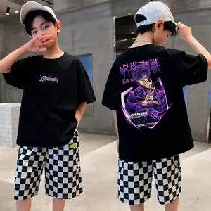 Kaos Distro Anak Anime GOJO SATERU Jujutsu Kaisen / Baju Anak Laki Laki Tanggung Umur 6-16 Tahun Fashion