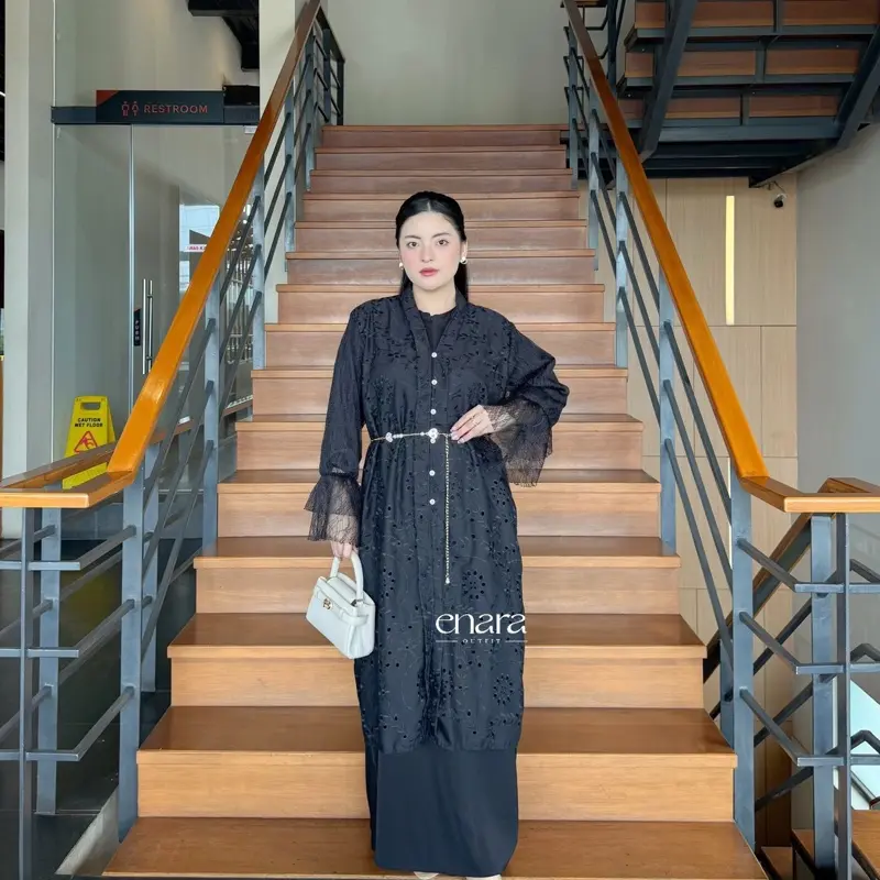 ALMA DRESS/SAFIRA MIDI DRESS/AUREN MIDI DRESS/VANILA TUNIK bahan katbor by ENARA OUTFIT Gamis