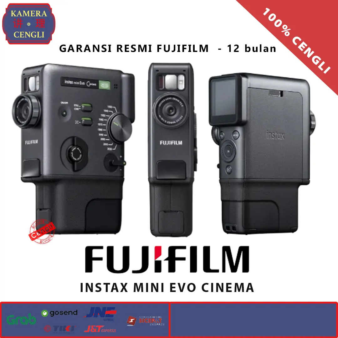 Fujifilm Instax Mini Evo CinemaHybrid Instant Camera Fuji Instax Mini Evo Cinema Garansi Resmi