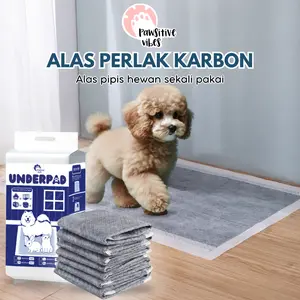 ALAS PERLAK KARBON PEE AND POO ANJING KUCING | DOG CATS TRAINING PAD UNDERPAD FIBER CARBON