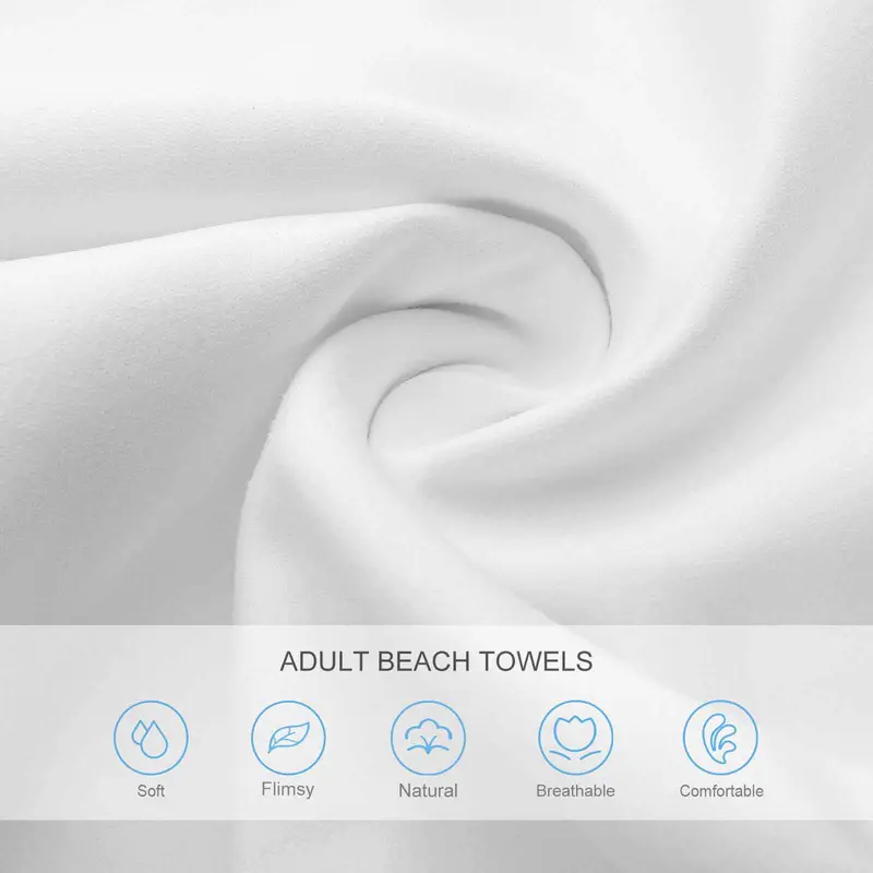 Natural Scenery Pattern Beach Towel, Ultra-fiber Bath Towel, Fun and Practical Summer Accessory for Vacation Travel and Swimming 7