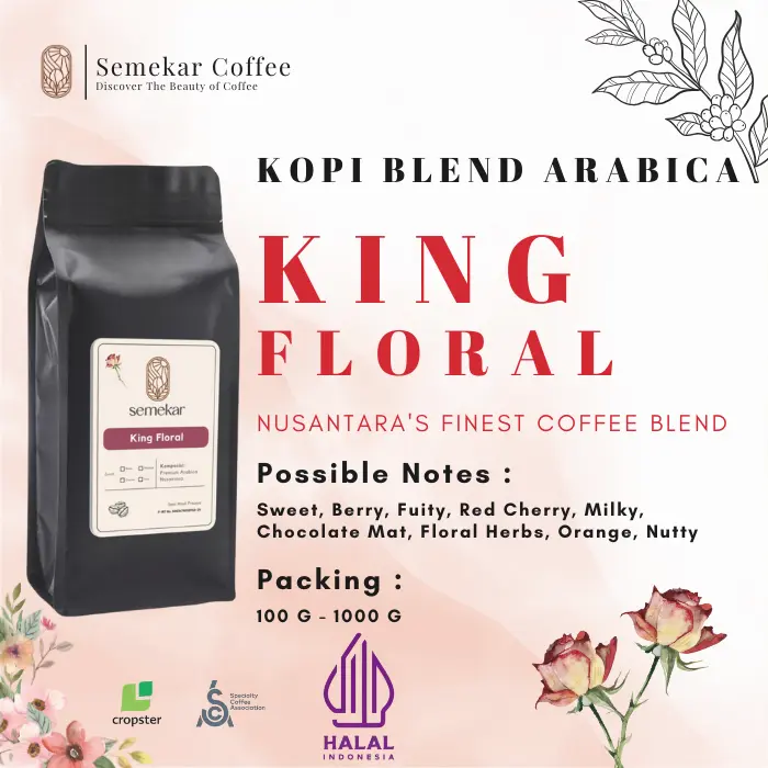 Kopi King Floral Blend Arabica Nusantara Specialty Coffee by Semekar Coffee 0