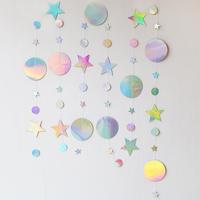 Gambar 1 Set Hiasan Renteng Metalik Glitter Bulat Bintang Hati Banner Plastik Kertas Kilap Gantungan Dekorasi Ulang Tahun Gantung Bundar - STAR Gold dari DEPARCEL RIBBON Kota Malang 4 Tokopedia