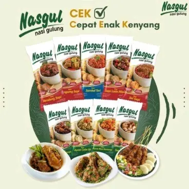 Nasgul Nasi Gulung Siap Makan 80 Gram All Variant Instan 0