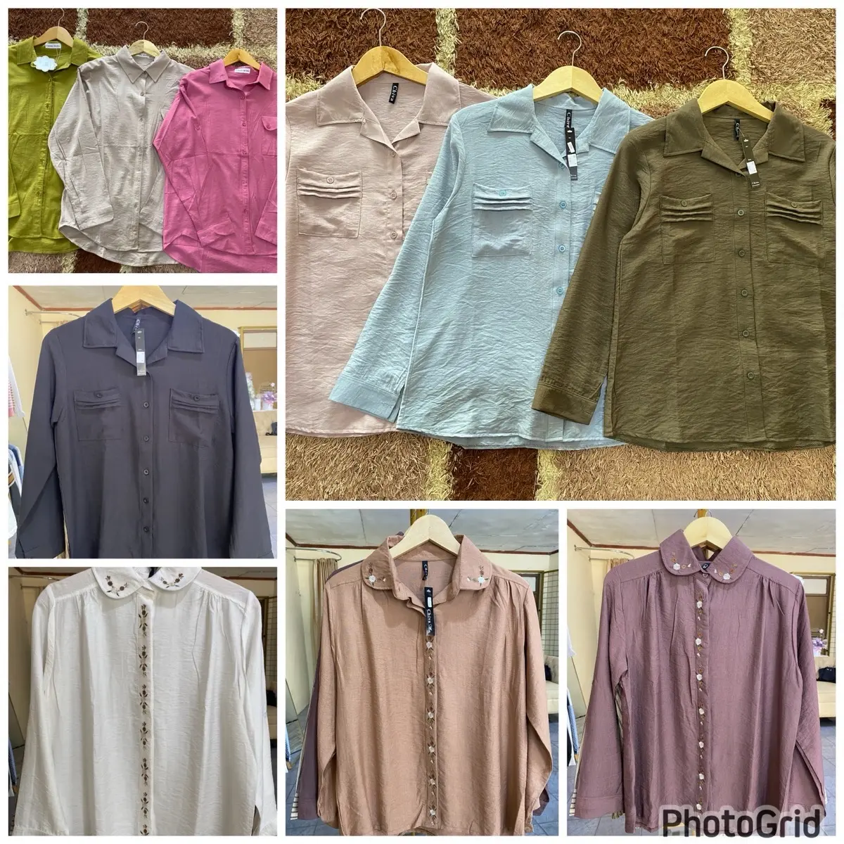 Kemeja wanita | kemeja wanita bahan katun premium Kain Lembut Nyaman Baju Panjang Dewasa Casual Kancing