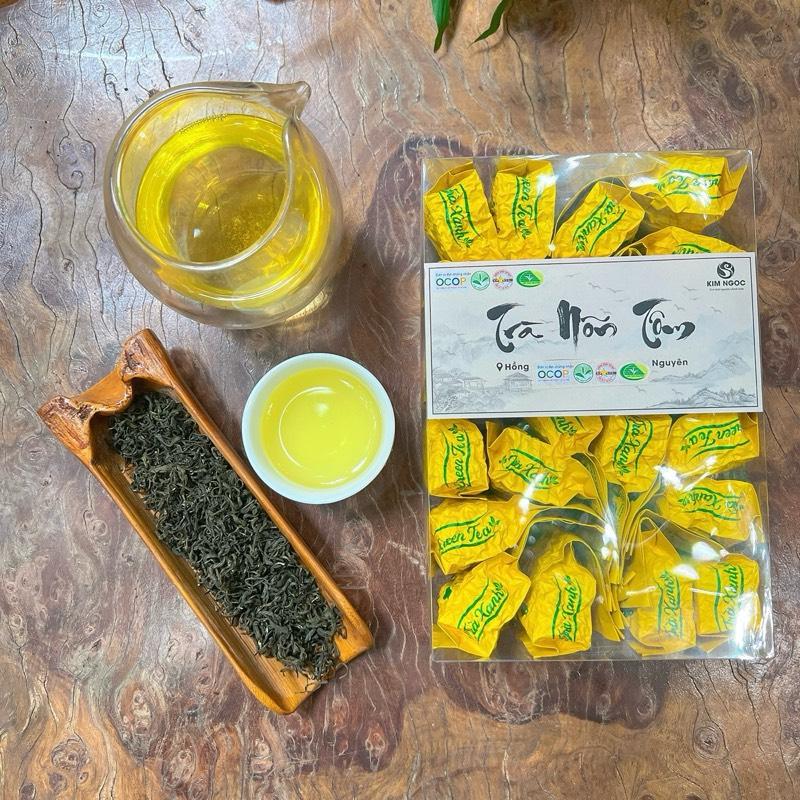 Trà Nõn Tôm đóng ấm 10g (200g/hộp) - Trà Thái Nguyên - Chè Thái Nguyên - Trà xanh Thái Nguyên - Nước chè, chua, tea