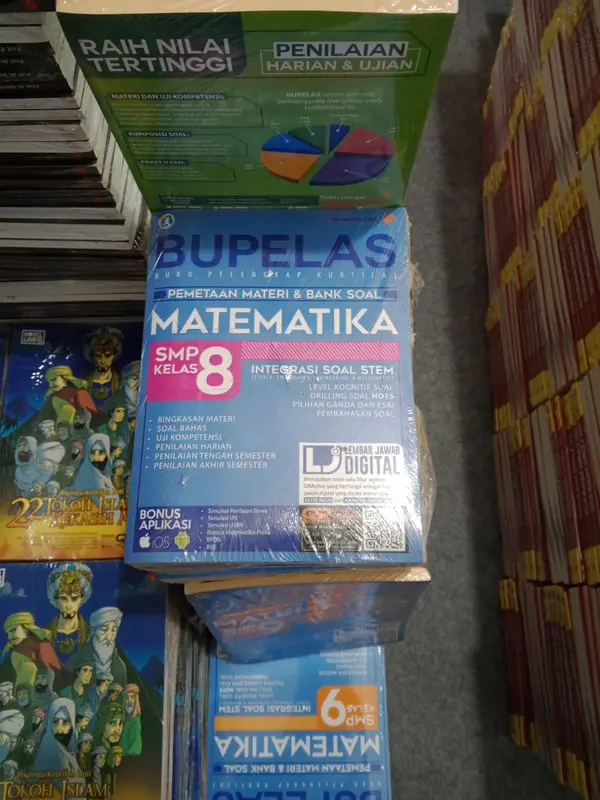 BUKU BUPELAS MATEMATIKA SMP KELAS 8 | Pemetaan Materi Lengkap & Bank Soal HOTS Berbasis Kurikulum SMP Kelas VIII