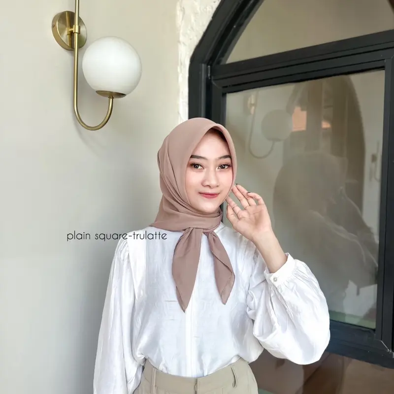 Plain Square by Heejab Inds | Hijab Pollycotton | Segiempat Bella Square 4
