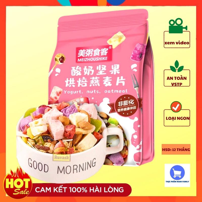 Gói ngũ cốc ăn kiêng yến mạch - trái cây MEIZHOUSHIKE