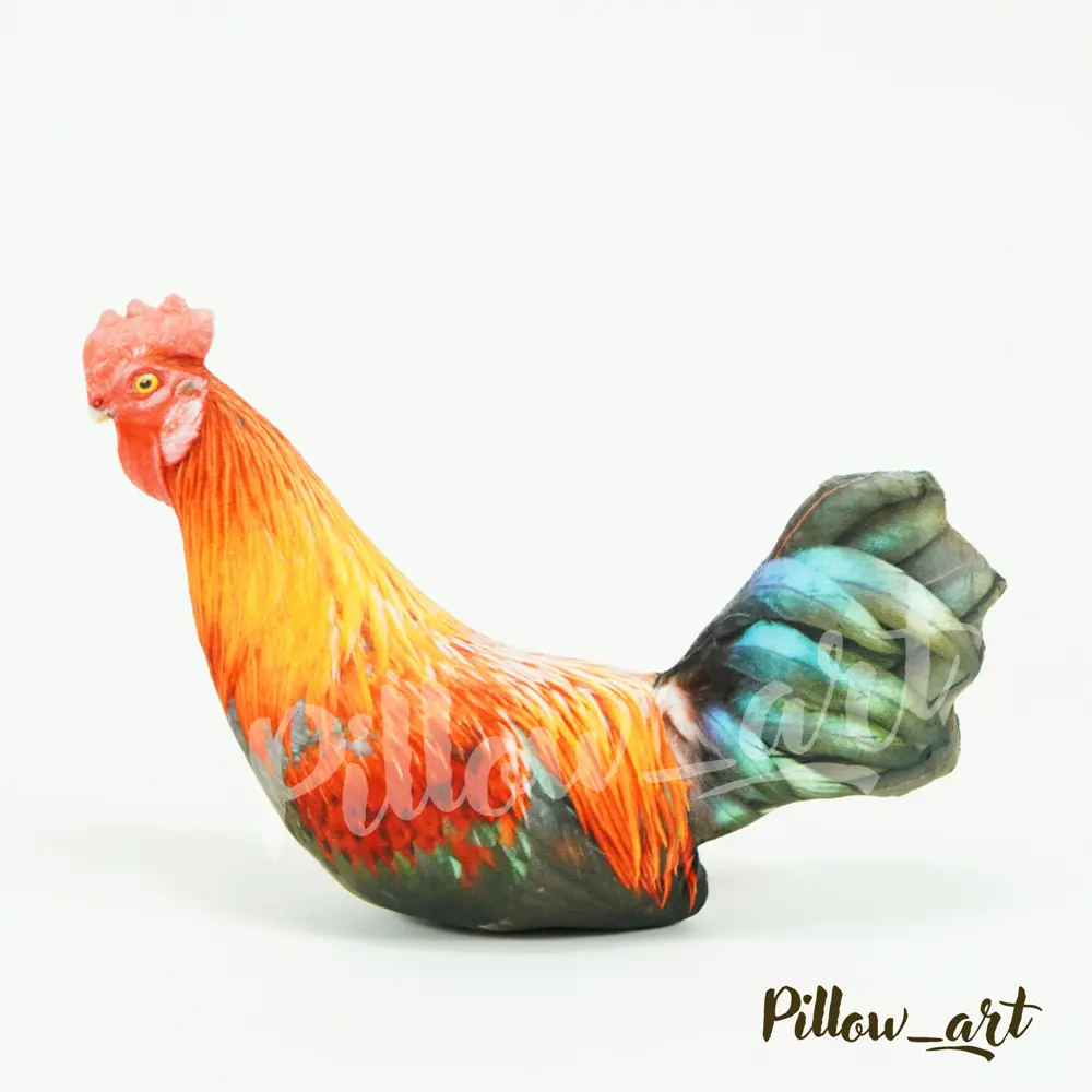 Pillowart - Bantal karakter ayam | Ayam betina | Ayam jantan - ART142