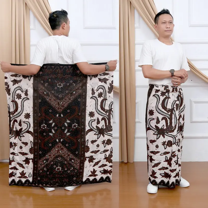 SARUNG BATIK GUS IQDAM/SARUNG BATIK PEKALOGAN/SARUNG BATIK MOTIF TERBARU/SARUNG BATIK DEKENGANE PUSAT/SARUNG BATIK PRIA DEWASA/ORI PREMIUM sarung  batik kain 1