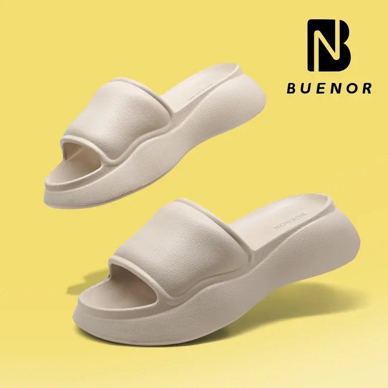 Buenor - Sandal Selop Karet Jelly Wanita Dewasa Model Bergelombang Terbaru Shoes 3