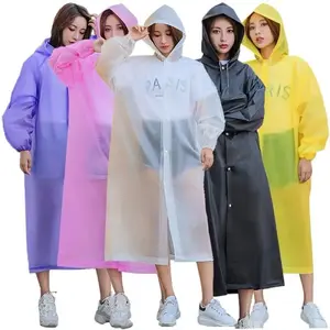 Jas Hujan Rain Coat Eva Transpant Unisex Tebal Jas Hujan Korea All Size Jas Hujan Darurat Plastik Ringan Dewasa