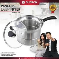 Gambar [EKSKLUSIF CECEKETARKETIR] SUBRON Panci 22cm Deep Fryer Rebus Kukus goreng Steam Saringan Multifungsi 3in1 Stainless tempat goreng sekaligus tirisan Gambar dari SUBRON KITCHENWARE Kab. Bandung 1 Tokopedia