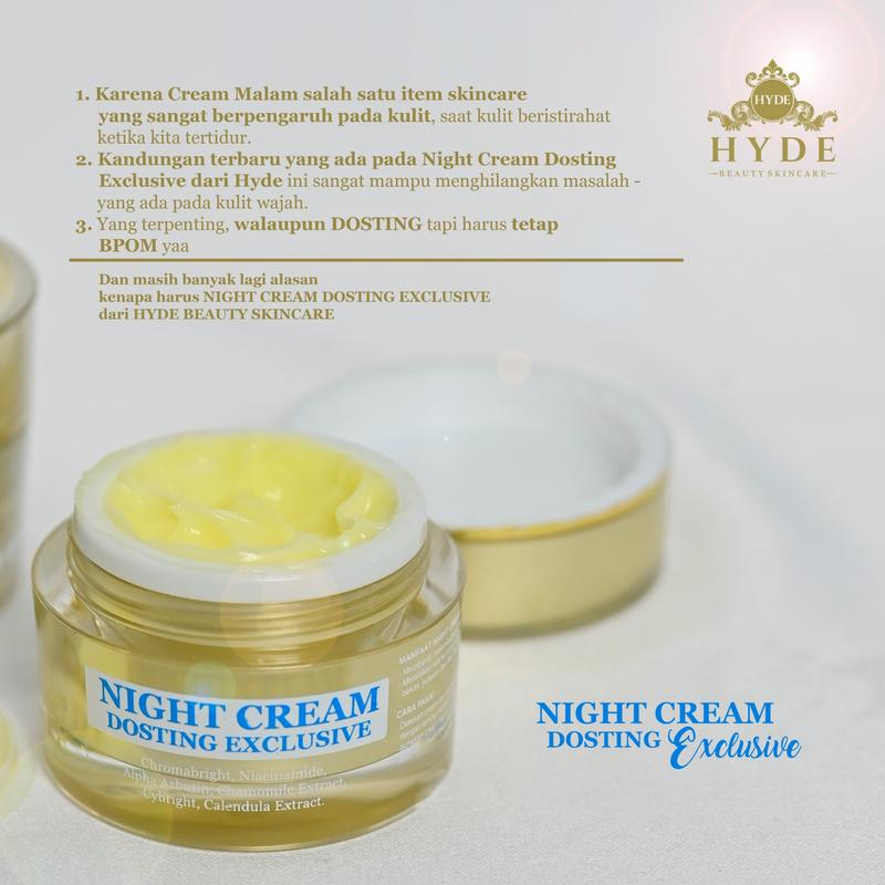Product Introduction of CREAM MALAM HYDE BEAUTY SKINCARE GLOWING FORTE Biru Hitam Mencerahkan Wajah Memutihkan 19