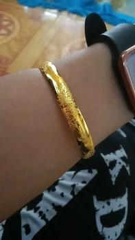 Product Review of gelang tangan keroncong pasir Arab terbuat dari coin asli anti luntur Bracelets from n**i 1