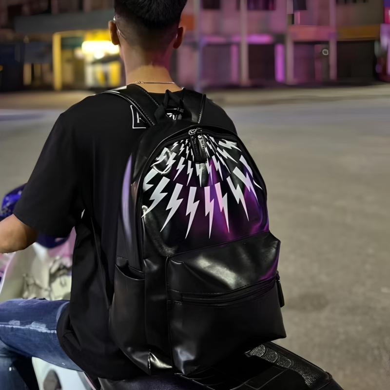 Balo đi học Tia Sét cặp sách cho nam nữ quai bản To có ngăn bí mật size 42cm vừa sách vở A4 Laptop 14inch