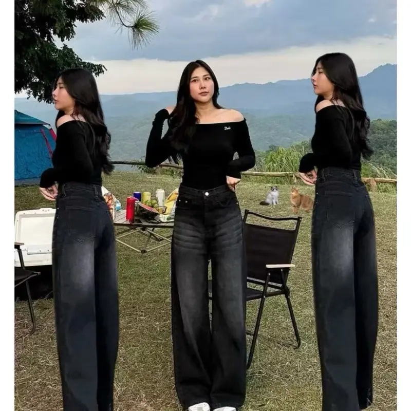 Celana baggy jeans wanita celana losee baggy jeans
