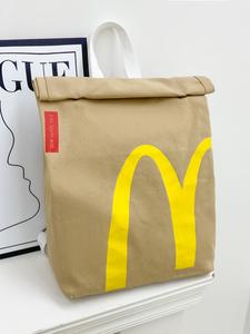 Mochila con diseño creativo de letras, mochila para estudiantes de gran capacidad, patrón de letras a la moda, correas ajustables, adecuada para mujeres y niñas