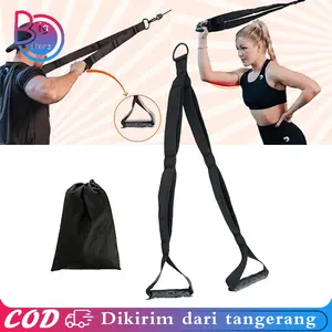 Tali Tricep Gym Strap Gym Multi Grip Exercise Rope Tricep Tali Pull Down Gym Fitnes Pulldown