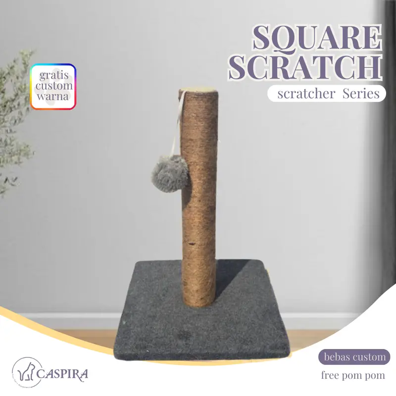 CASPIRA  SQUARE SERIES CaspiraCat Condo - Garukan Kucing - Cakaran Kucing - Cat Scratcher - Mainan Kitten Persia Anggora Himalaya Peaknose 0