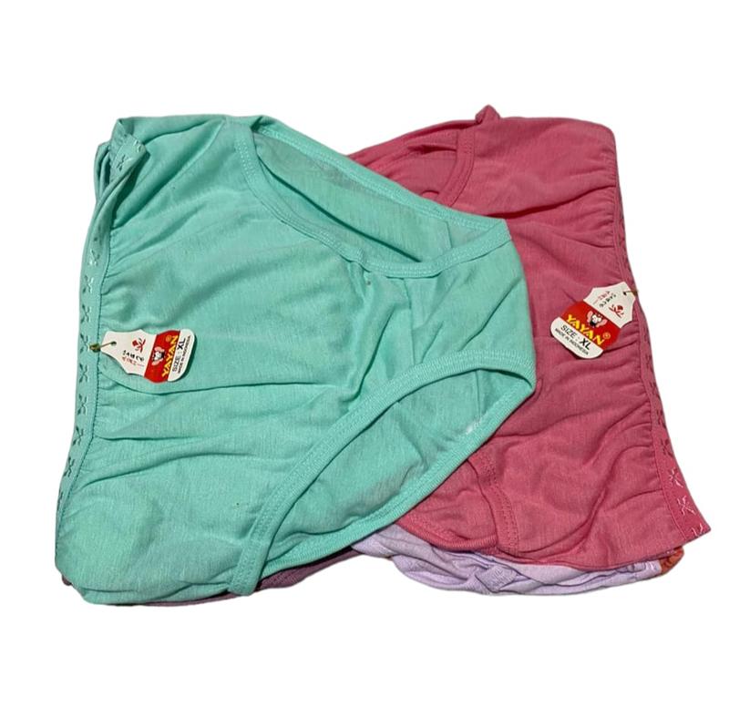 (COD) celana dalam wanita lusinan/cd wanita dewasa/yayan/6 warna size M L XL XXL XXXL Katun 1