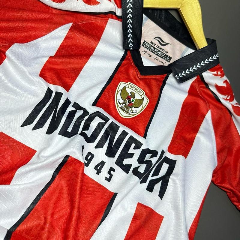 Jersey vintage Casual Timnas Indonesia 2024 V1 Tema Retro - Sport, Bahan DRY FIT EMBOS PREMIUM - Olahraga, Pakaian jersey vintage 3