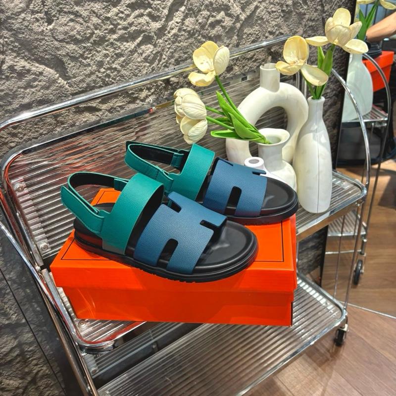 Dép Nam luxury . Bản quai hậu phong cách trẻ trung