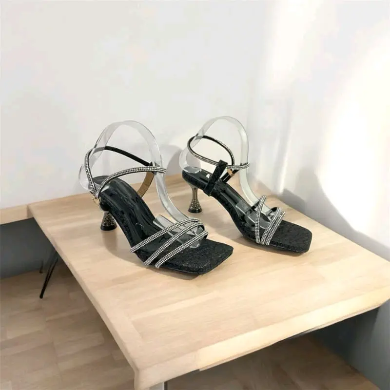 SeleraIndah - sandal wanita elegan dan anggun hak 5 CM Sandal pesta heels graduation hils aqua Sendal princess 4 lebaran luxury shoes antiselip size 40 3