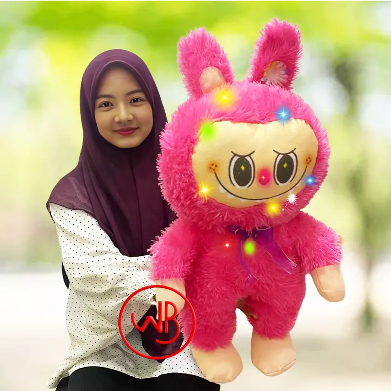 (Dengan Lampu LED) Boneka Labubu The Monsters bisa menyala 4