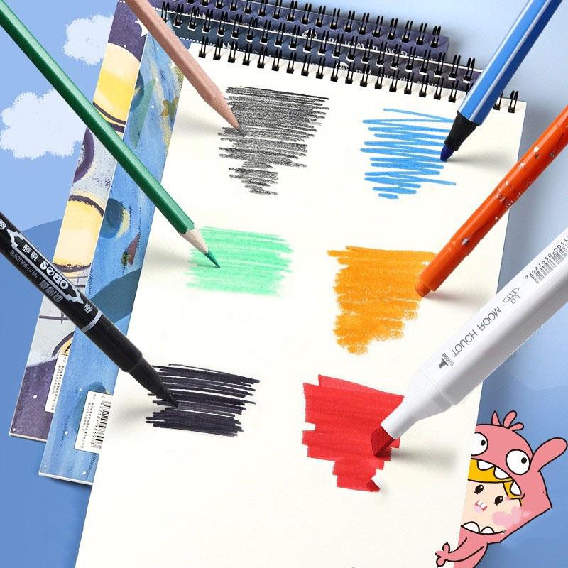 Drawing Book / Buku Gambar Ring A4 Karakter Buku Gambar Anak Sketchbook A4 Drawing Book Astronot Jilid Spiral Kertas Tebal 30 Lembar 2