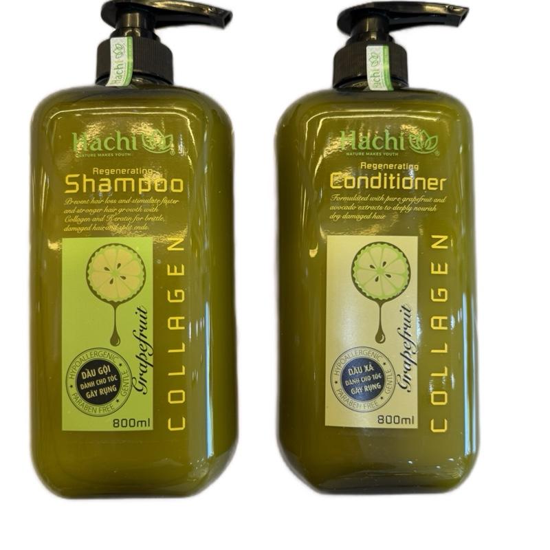 Dầu gội xả hachi bơ bưởi hỗ trợ ngăn tóc gãy rụng kích thích mọc tóc