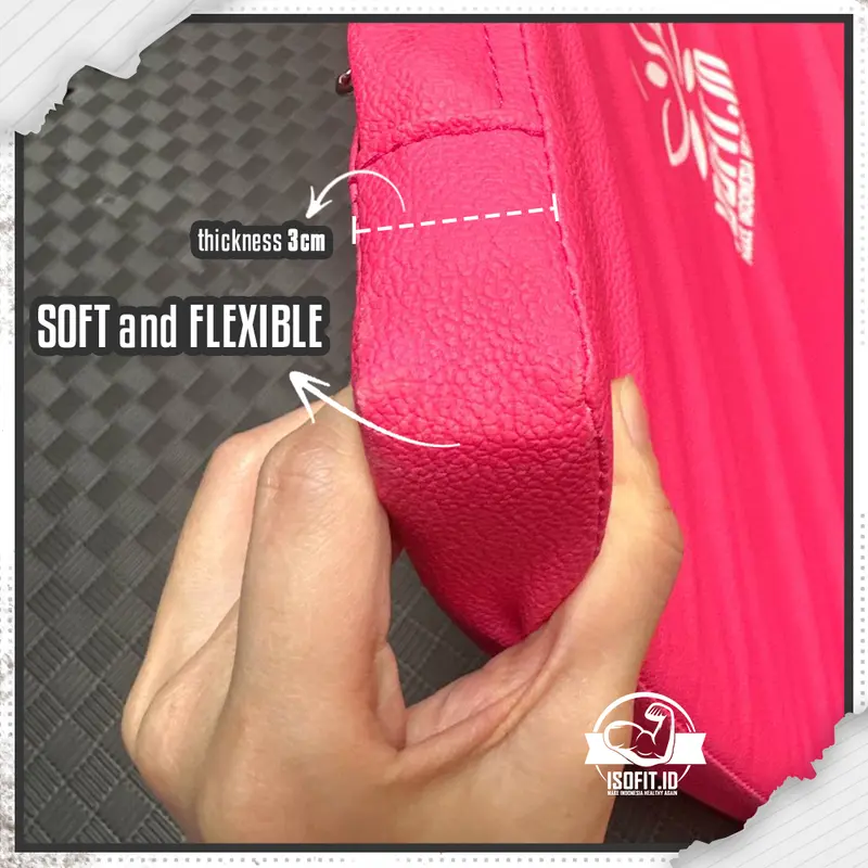 Isofit Leather Gymnastic Mat 120x60x3CM / Tikar Senam Bahan Kulit Empuk 4