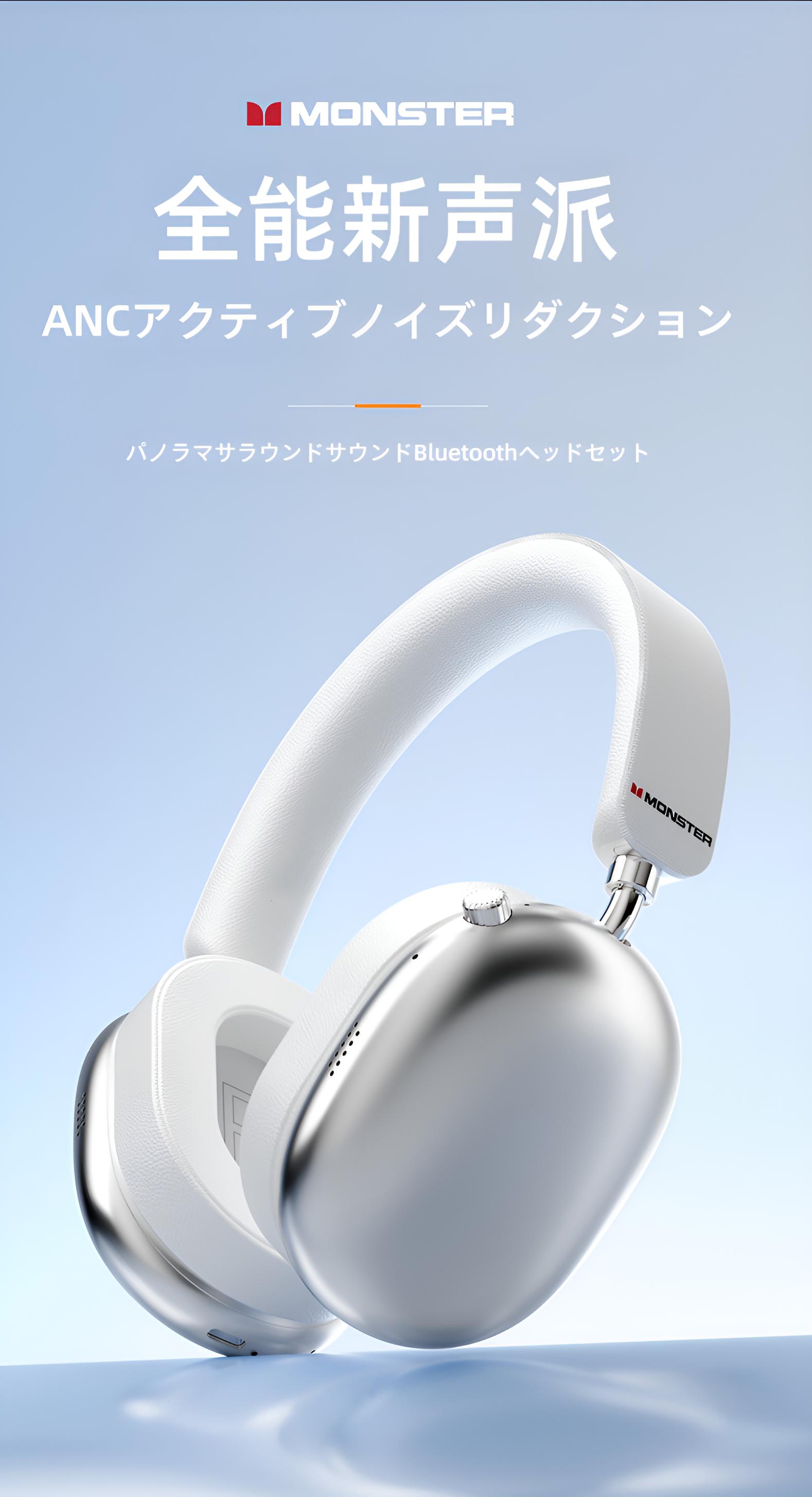 新作発売]Monster モンスターAH100 アウトドアゲーミング ヘッドホン