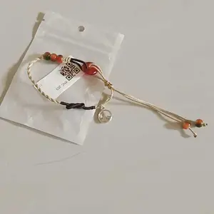 【Wei Sha】Gelang gesper perdamaian amber anak laki  perempuan gelang tenun tangan B832