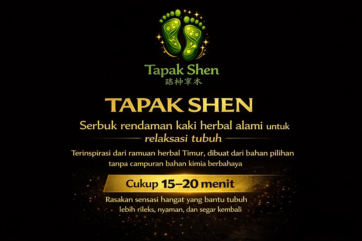 TAPAK SHEN Serbuk rendaman kaki | herbal rendaman kaki | bubuk rendaman kaki Promo Tapak Sinseh