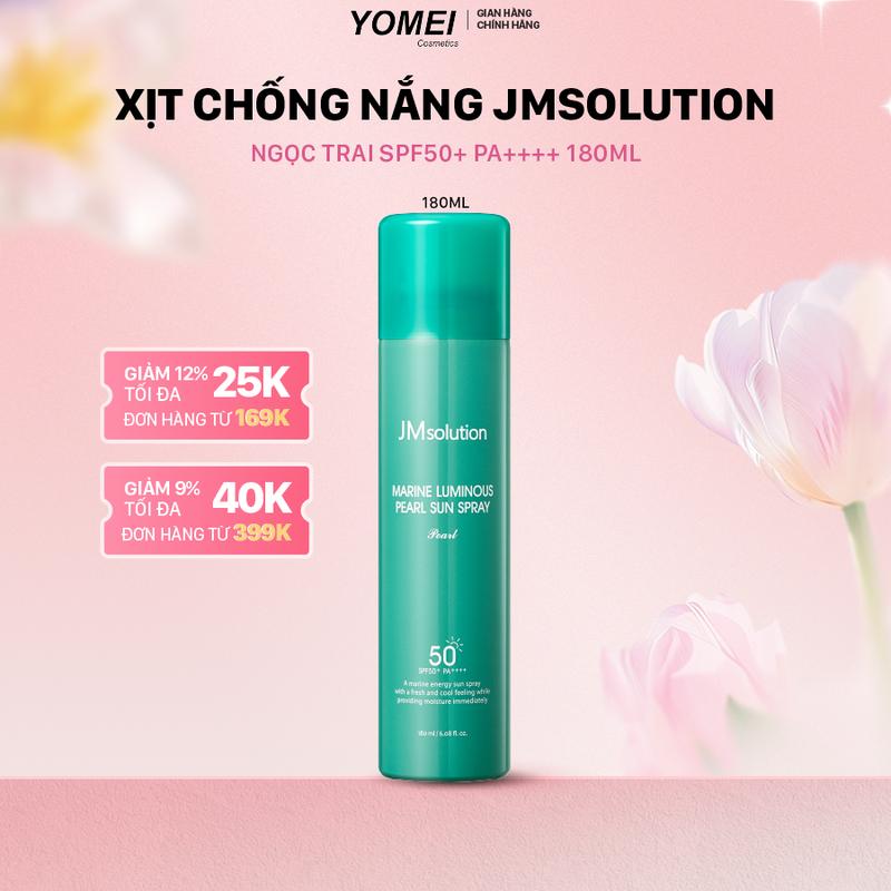 Xịt chống nắng toàn thân Jm Solution SPF 50+ giúp trắng da, thích hợp cho mọi loại da