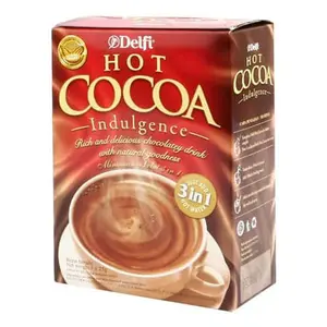 DELFI HOT COCOA MIX 3 IN 1 ISI 5 SACHET X 25 GR - COKELAT