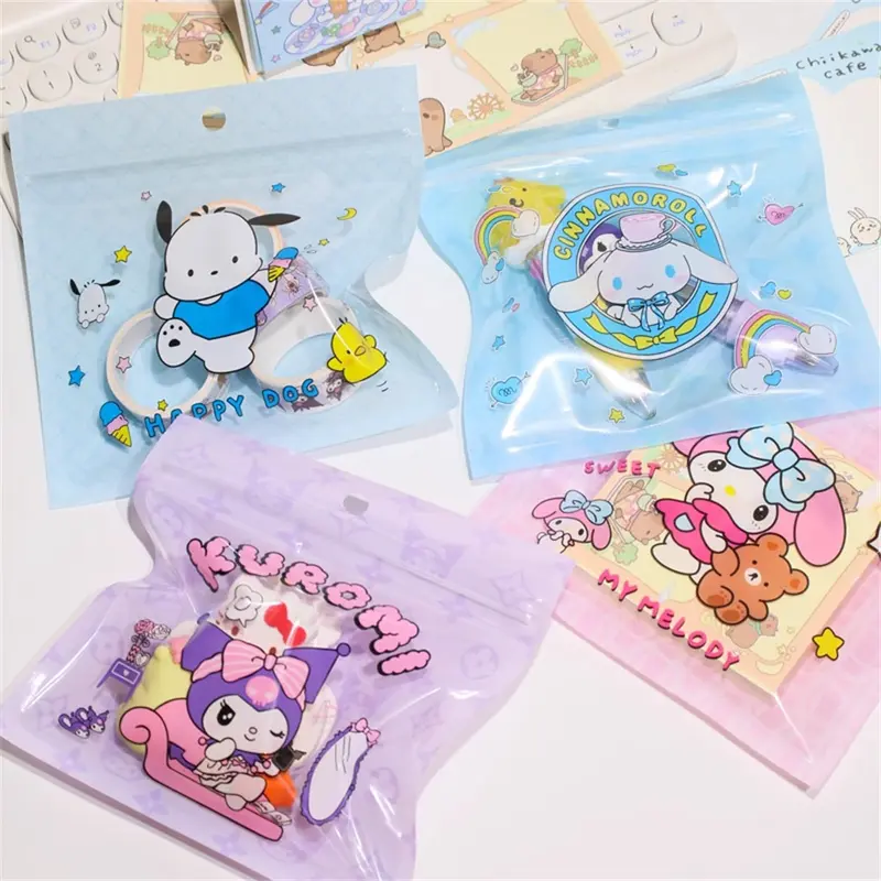 TSA (COD) Zip Lock Tas Cookie Mini Gambar Karakter Plastik Ziplok Plastik Kemasan Permen Kue Serbaguna Plastik Kemasan Mini 13.5cm  Plastik Klip S 4