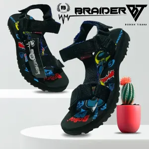SANDAL GUNUNG TALI BELAKANG  BRAIDER ANAK LAKI-LAKI 4 TAHUN SAMPAI 7 TAHUN KARAKTER KARTUN BOBOY. SENDAL GUNUNG ANAK LAKI-LAKI WAHATO