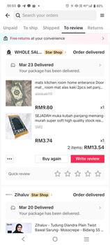 Product Review of mats kitchen room home enterance Door mat , room mat alas kaki 2pcs set panjang 120X50CM 70X50CM floor mats carpet from W**a 0