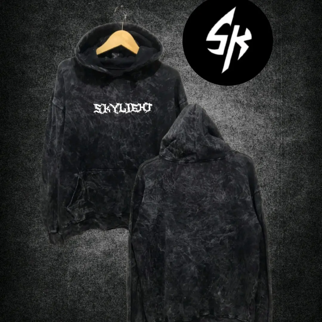 HOODIE SANDWASH PREMIUM SKYLIGHT Fleece hoodie black sandwash polos sweater hoodie cowok outfit minimalis cream muda