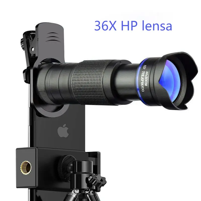 Lensa Apexel 36X Lensa Tele Zoom HP Lensa Apexel 36x Original Telezoom Universal Bermata HD Ponsel Camera Optik Dengan Tripod 1